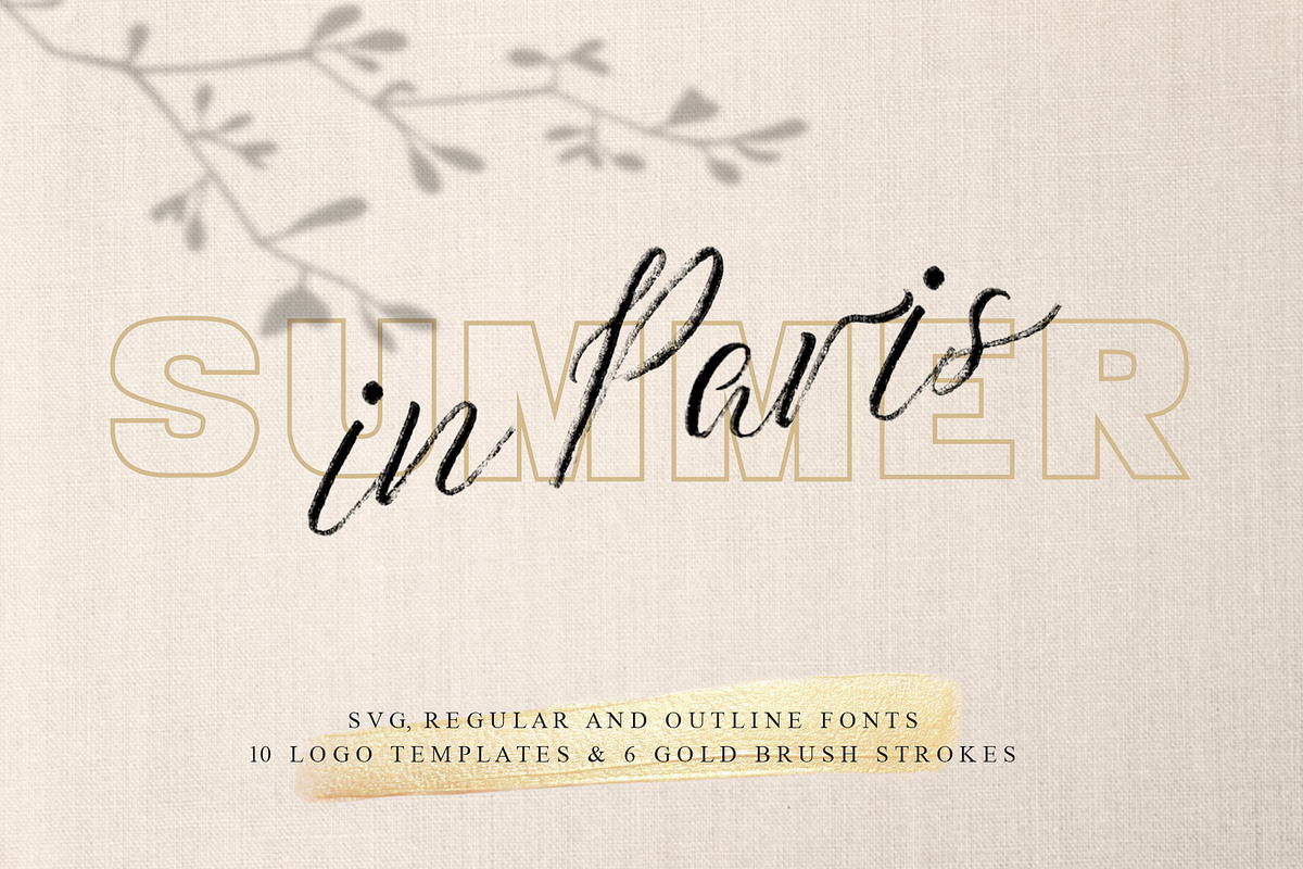 Summer in Paris Font Combination