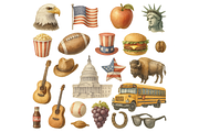 American Heritage Symbol Set, an Object Graphic by RT Studio (Thumbnail 2 of 4)
