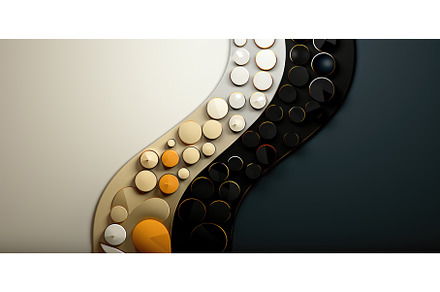 A black, white, and orange wall with, an Abstract Photo by tilialucida