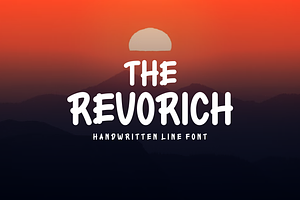 The Revorich - Font, a Handwritten Font by artchiles_design