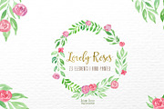 Watercolor,lovely roses, a Decorative Illustration by Autumn Breeze (Thumbnail 4 of 5)