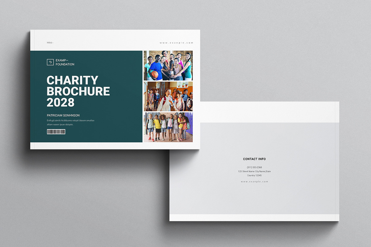 Charity Brochure Template Landscape, a Brochure Template by E-Type (Photo 7 of 7)