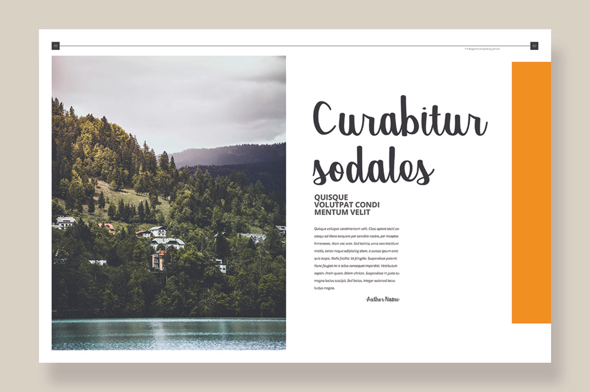 Magazine Template 06, a Magazine Template by pmvch (Photo 6 of 12)