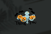 Halloween octopus, an Illustration by Nejumi (Thumbnail 5 of 5)