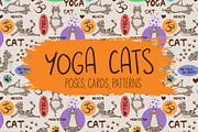Yoga Cats, an Animal Illustration by Annakniaz (Thumbnail 1 of 9)