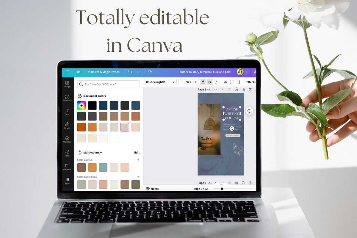 Writer instagram story template, a Social Media Template by Petite Zakka Boutique (Photo 2 of 7)