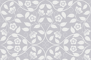 3 Seamless Floral Patterns