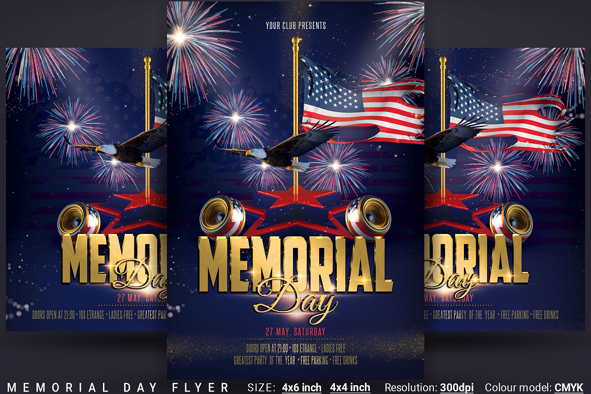 Memorial Day Flyer, a Flyer Template by Artolus