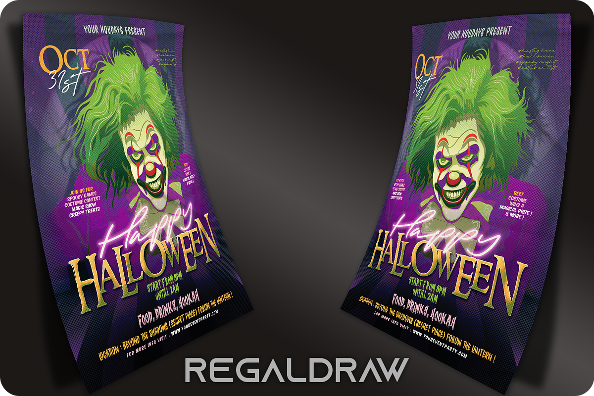 Happy Halloween Flyer, a Flyer Template by regalDRAW (Photo 2 of 3)