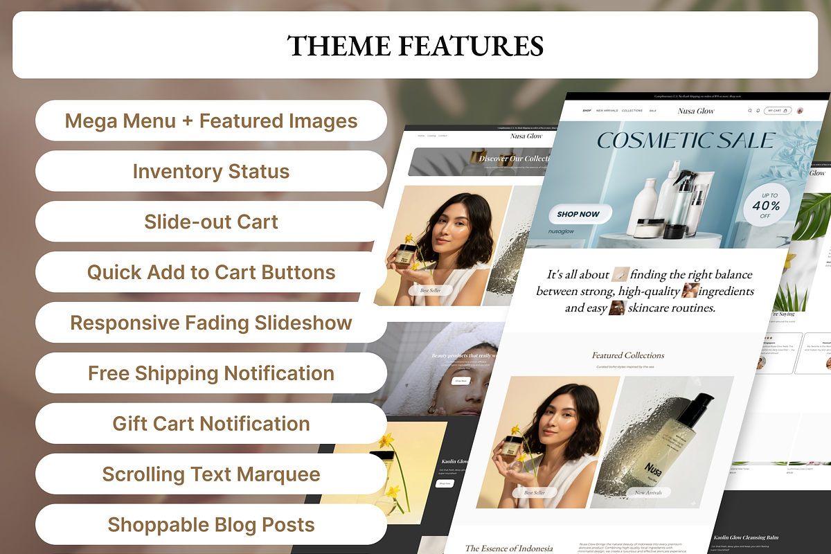 Nusa Glow Organic Store Template, a Shopify Template by AtelierDuVow (Photo 8 of 10)