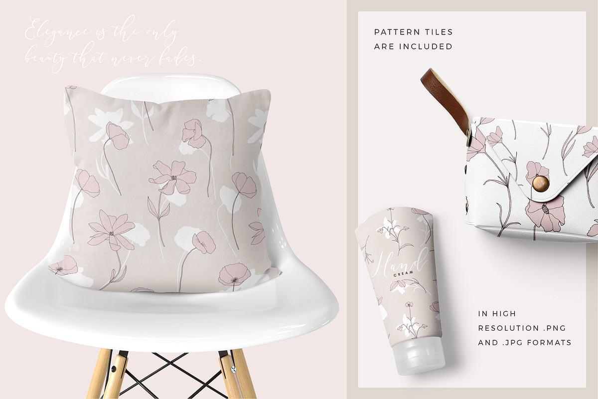 Dainty Floral Patterns Elements, a Pattern Graphic by Youandigraphics (Photo 5 of 17)