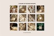12 Tote Bag Mockups, a Merchandise Mockup by Vibey Mocks (Thumbnail 8 of 8)