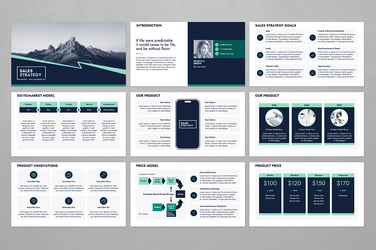 Sales Strategy Presentation Template, a Presentation Template by JetzTemplates (Photo 2 of 5)