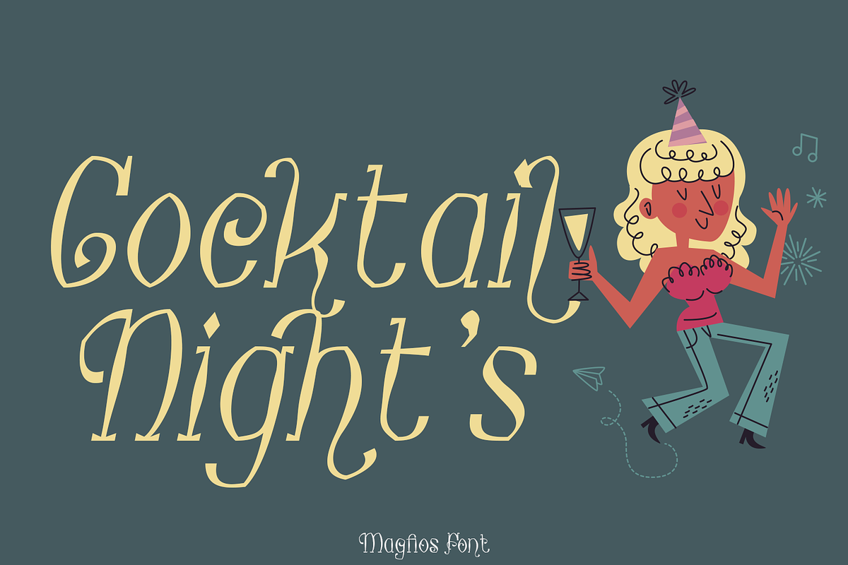 Magfios Swirly Font, a Font by madeDeduk (Photo 2 of 8)