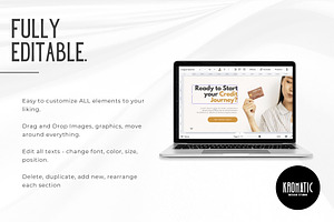 Credit Repair Canva Website Template