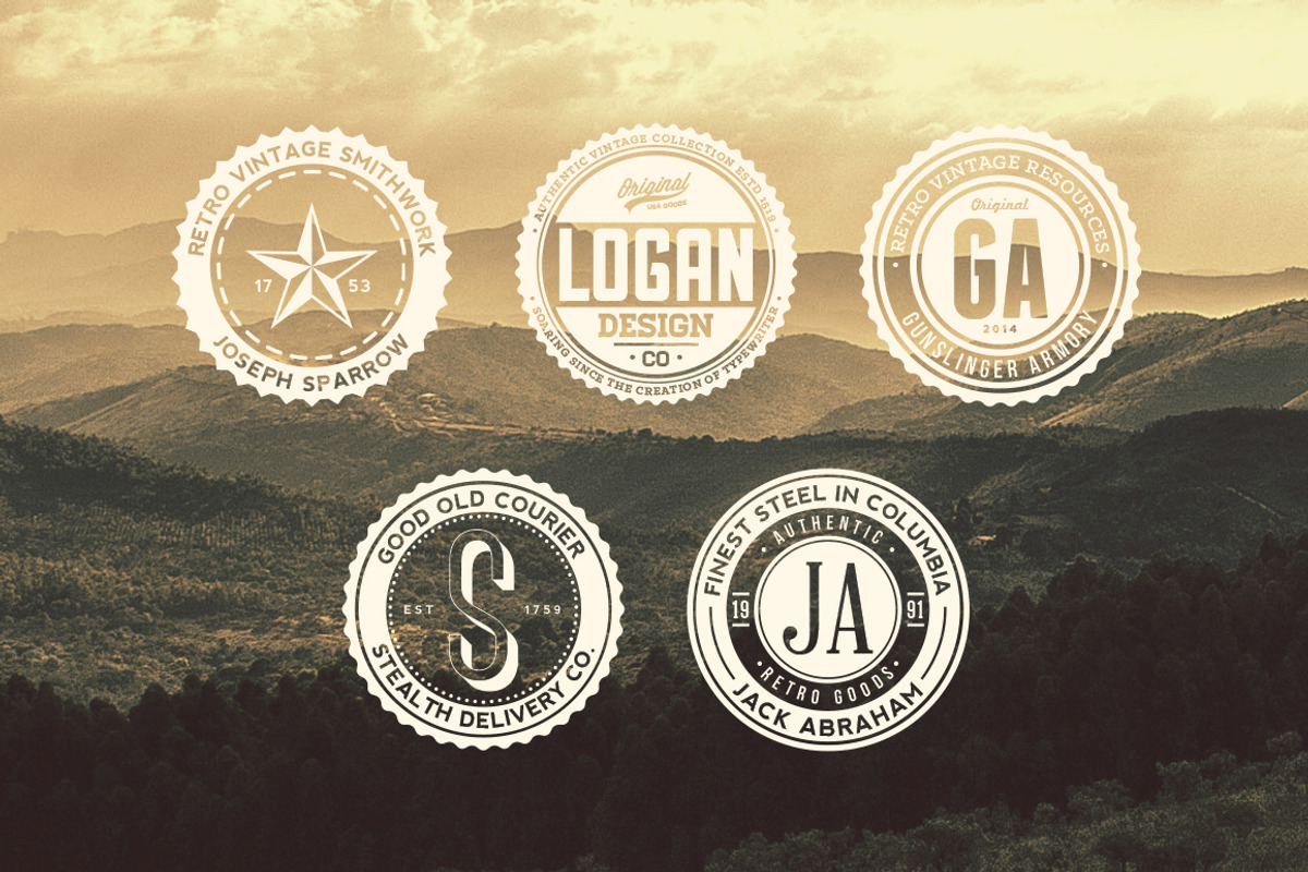 11 Trendy Vintage Badges Volume 1, a Branding & Logo Template by Yusof Mining (Photo 5 of 5)