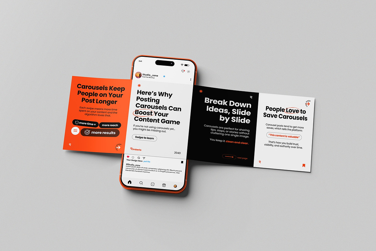 Carousel Mockup, an Advertising Mockup by hokagata (Photo 5 of 5)