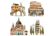 Life In Italy Clipart Set, a Decorative Illustration by The Dutch Lady Designs (Thumbnail 7 of 7)