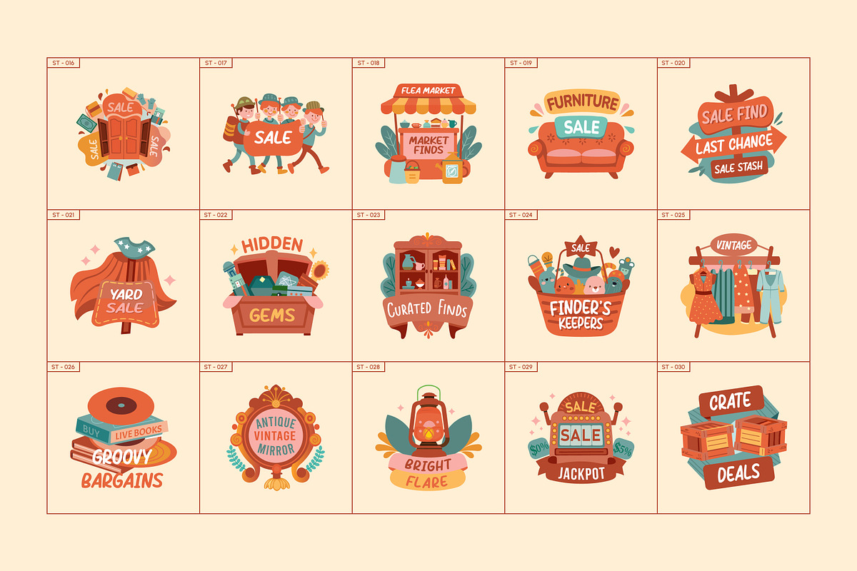 Animated Garage Sale Stickers, an Emoji Icon by Brickclay (Photo 4 of 5)
