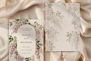 Watercolor Pink Wisteria Clipart, a Decorative Illustration by ThaismotaCreativeCo (Thumbnail 5 of 11)