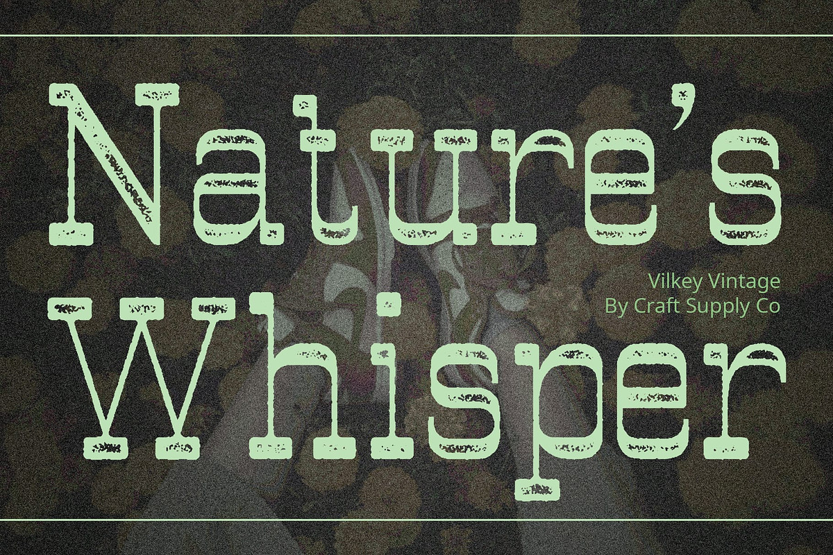Vilkey Vintage, a Serif Font by Craft Supply Co. (Photo 7 of 8)