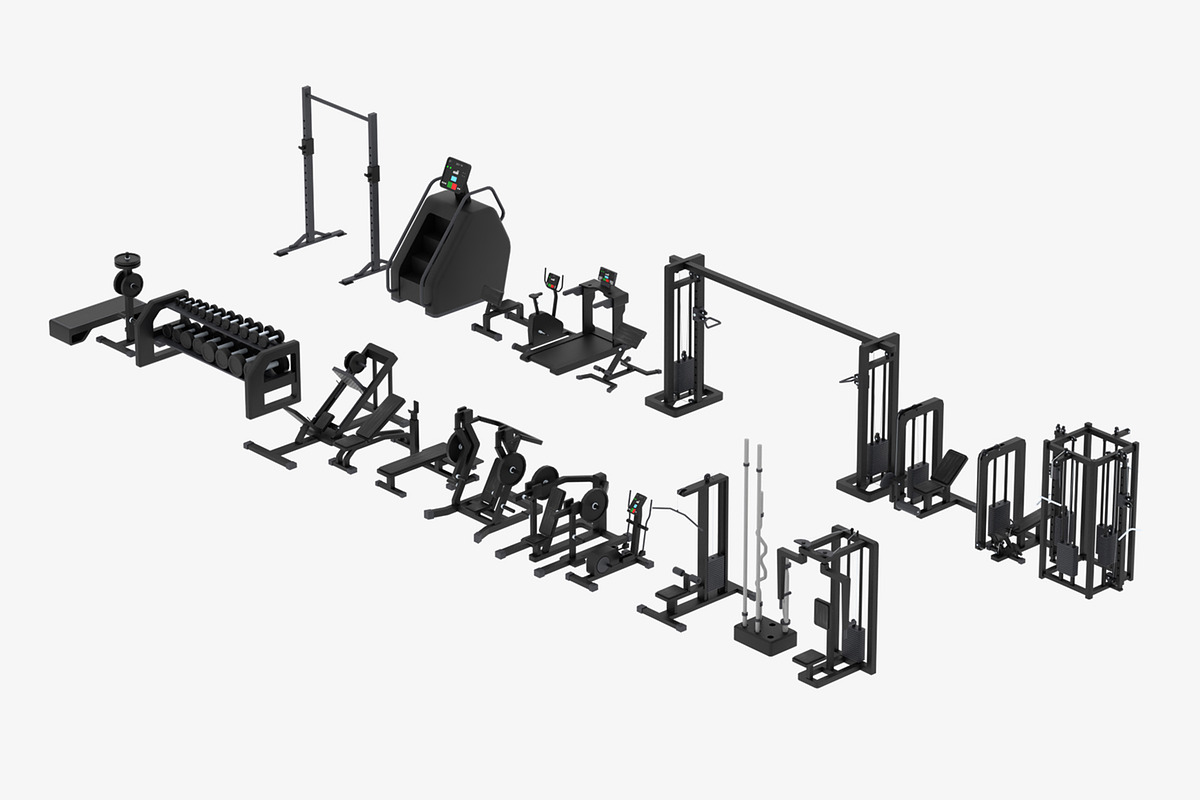 Low Poly Gym Equipments, an Object 3D Model by Artem Varnitsin (Photo 2 of 6)