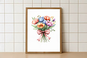 Pastel Easter Watercolor Clipart, an Illustration by Watercolor design (Thumbnail 4 of 8)