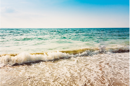 Sand Beach And Wave, a Nature Photo by Our Amazing World