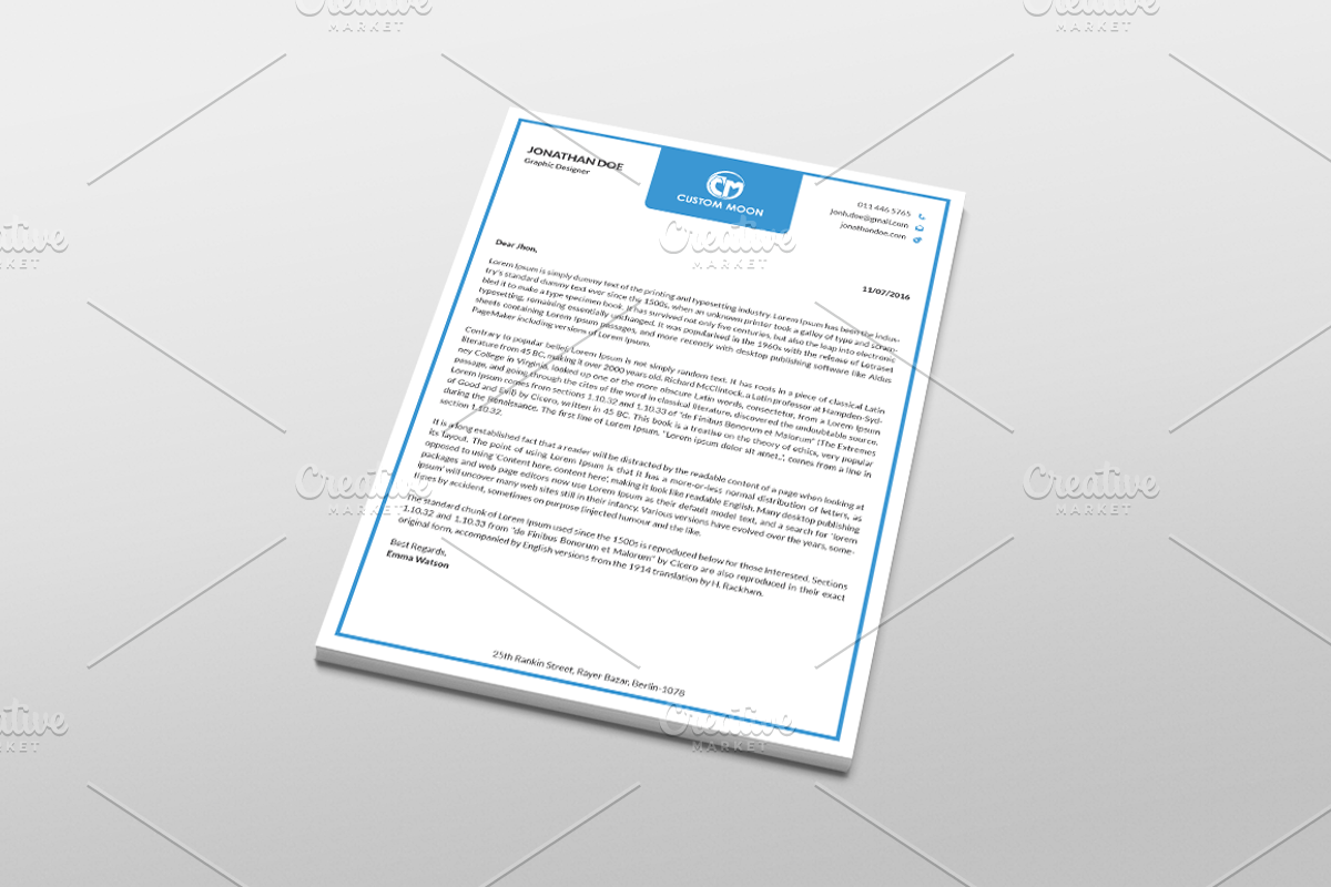 (32% Off) Simple & Clean Letterhead, a Stationery Template by Pentaclay (Photo 8 of 8)