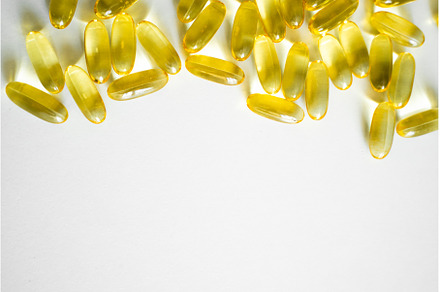 Cod liver oil omega 3 gel capsules, a Health & Medical Photo by volodymyrshtun13795