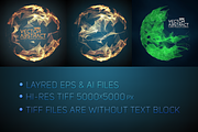 15 Abstract Demolished Spheres, an Object Graphic by GarryKillian (Thumbnail 4 of 4)