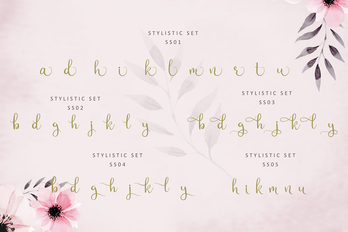 Staylist Script Font preview 8