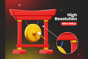 Chinese New Year 3D Icons, an Object 3D Model by Rakata Studio (Thumbnail 3 of 7)