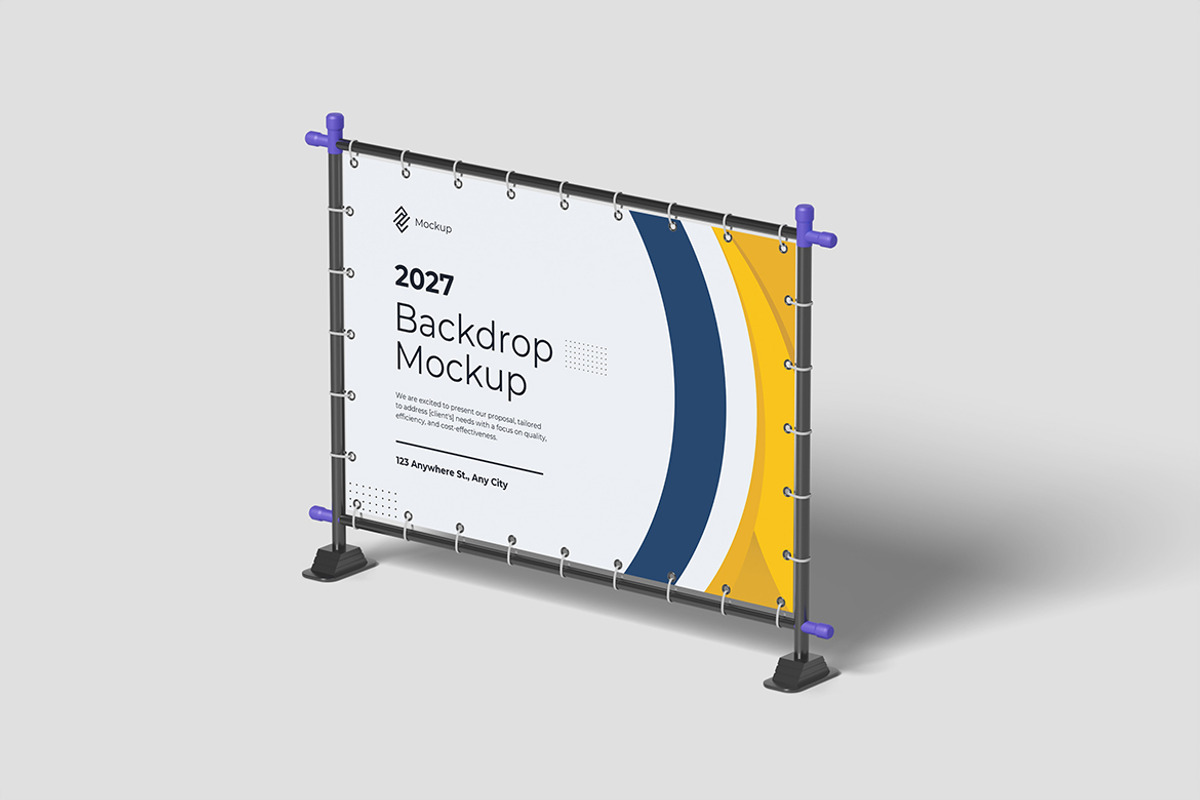 Event Backdrop Mockup, an Advertising Mockup by My Code Std (Photo 2 of 6)
