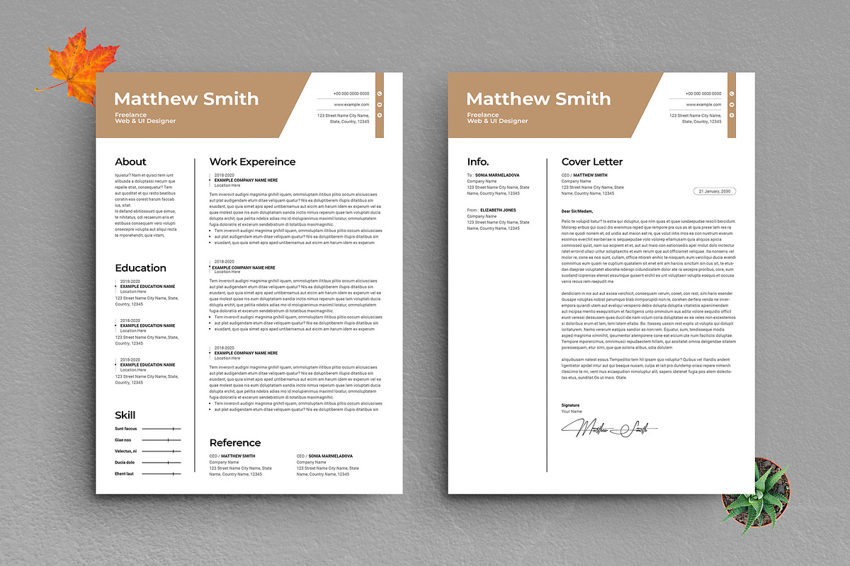 ATS Friendly Resume Template, a Resume Template by PixelStudio (Photo 1 of 4)