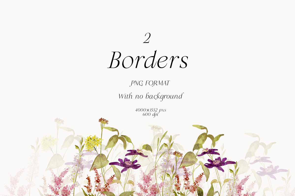 Wildflower spring watercolor florals, a Decorative Illustration by Grace Noboa Illustrations (Photo 5 of 9)