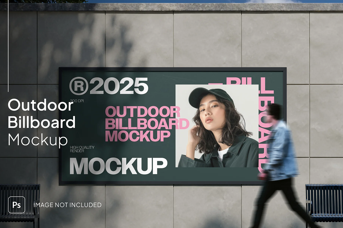 Large Outdoor Billboard Mockup, an Advertising Mockup by graphicsauce (Photo 3 of 4)