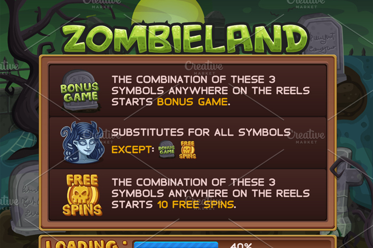 Zombie slots game KIT, an Illustration by Saranai Store (Photo 9 of 11)