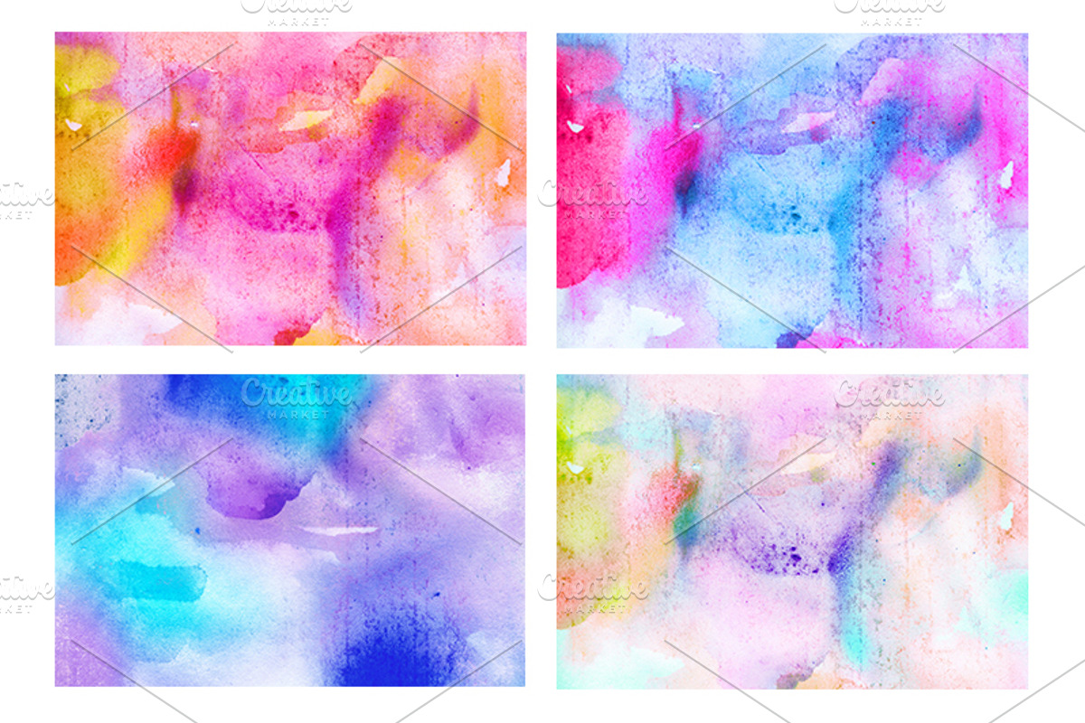 40 dreamy watercolor backgrounds, a Texture Graphic by Anttoniu (Photo 2 of 5)