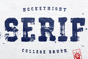 Hockeynight Serif Brush, a Font by XTOPH - Fonts