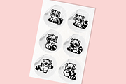 Raccoons SVG Illustrations, an Animal Illustration by HalieKStudio (Thumbnail 6 of 9)