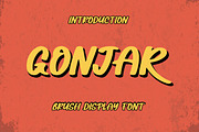 GONJAR - Brush Display Font, a Handwritten Font by ENATIVE (Thumbnail 1 of 6)
