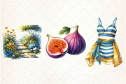 Sun-Kissed Summers Watercolor Clipar, an Illustration by Libby Wishes (Thumbnail 5 of 11)