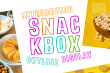 Snackbox – Fun Outline Display Font