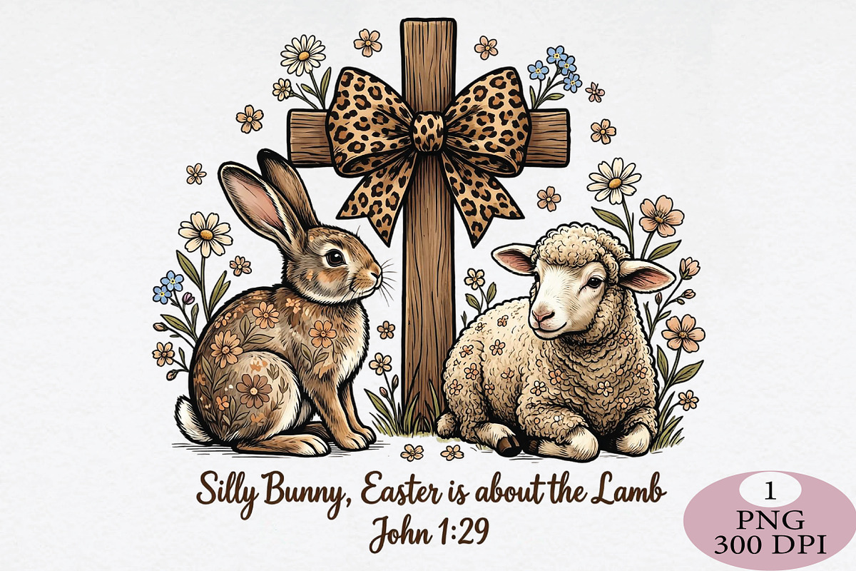 Silly Bunny, Easter Is About The Lam, an Illustration by Daily.Designs (Photo 1 of 5)