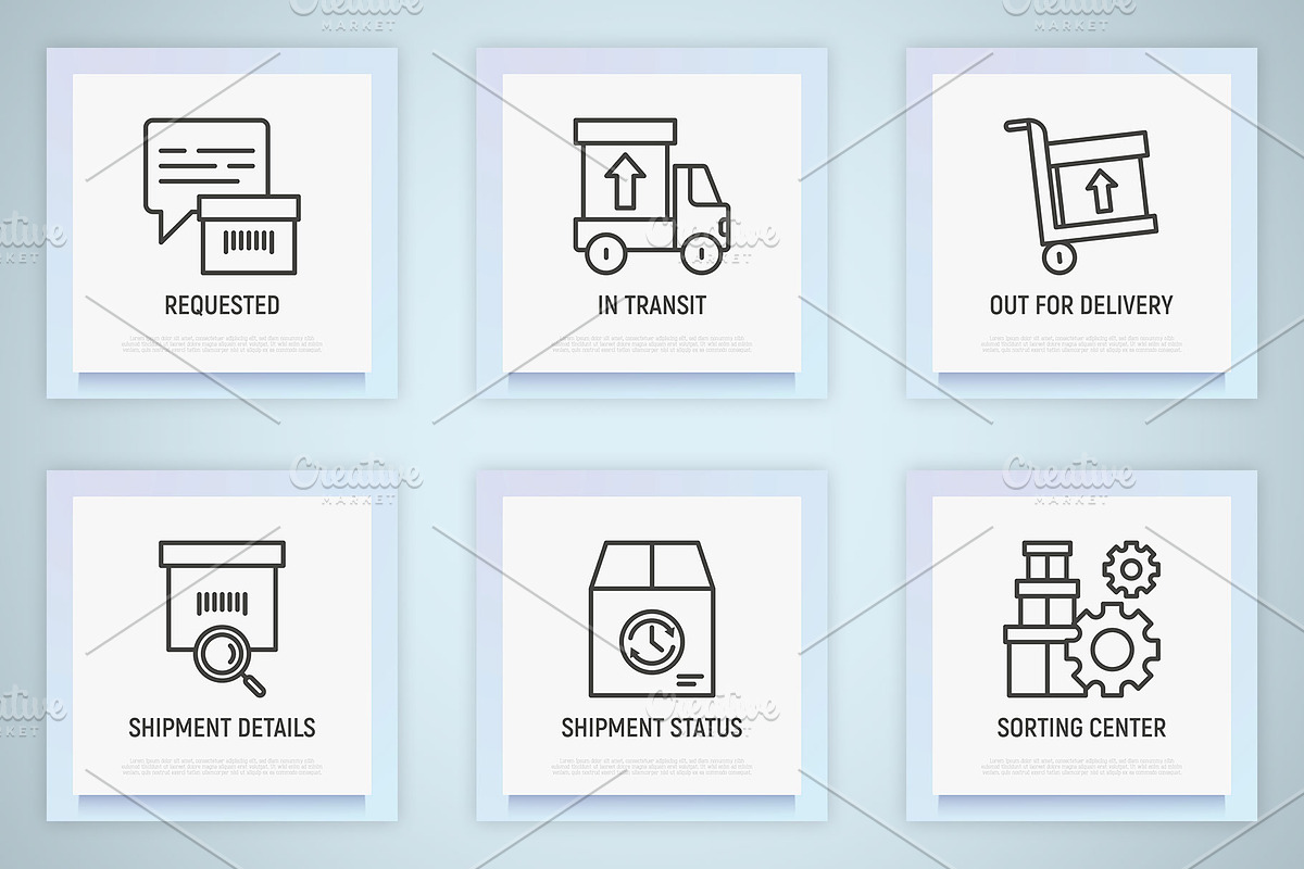 Express Delivery | 16 Thin Line Icon, an Outline Icon by Alex Blogoodf (Photo 5 of 11)