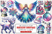Iridescent Christmas Sublimation Png, an Illustration by RobertsArt (Thumbnail 1 of 7)