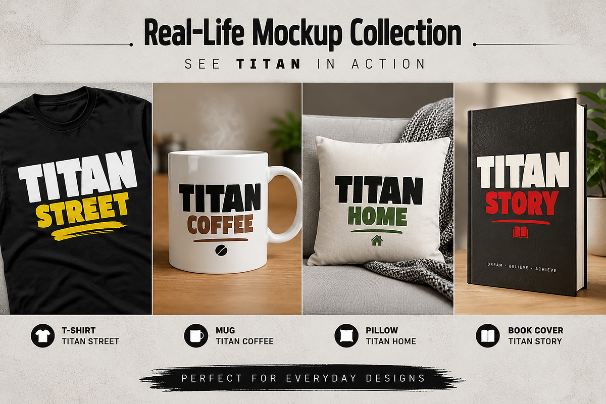 Titan – Bold Display Typeface, a Slab Serif Font by Wow Magic (Photo 4 of 5)