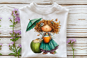 Whimsical Summer Fairy Clipart, an Illustration by OK Design (Thumbnail 5 of 6)