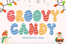 Groovy Candy is a Christmas font